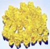 50 7mm Transparent Yellow Bell Flower Beads